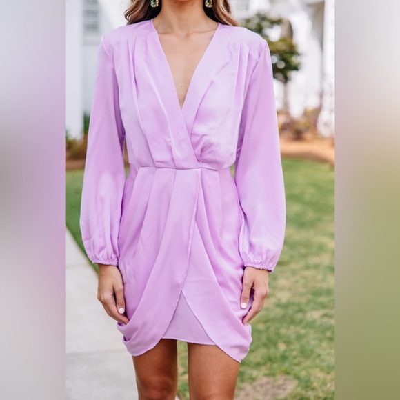 Entro Purple Perfection Pleated Dress
Medium satin - Picture 1 of 10